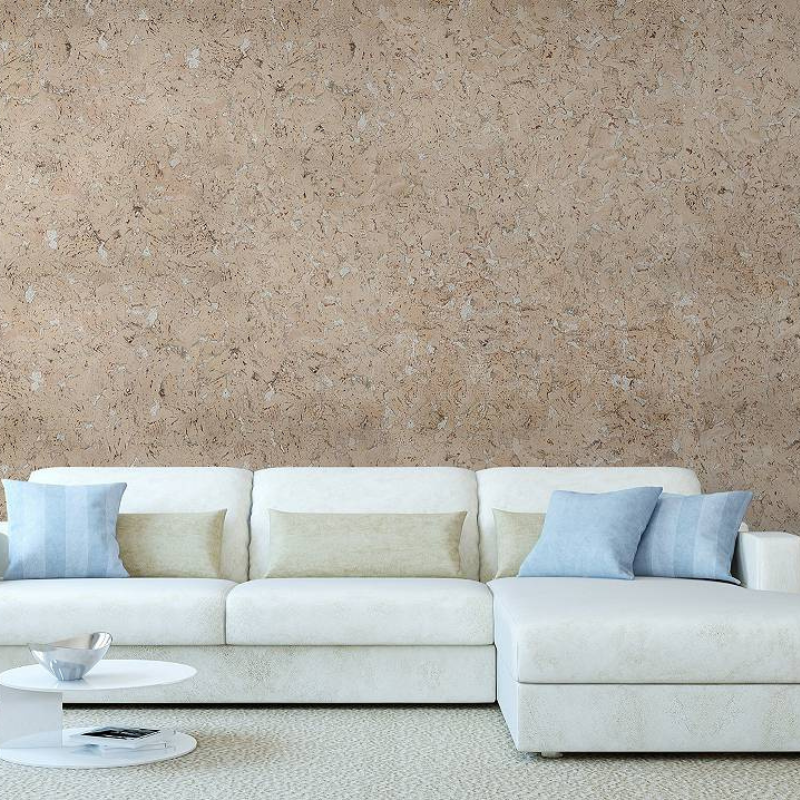 Dekoracyjne Płytki Korkowe Ścienne - Cream - 1 Opakowanie - 1,98 m²