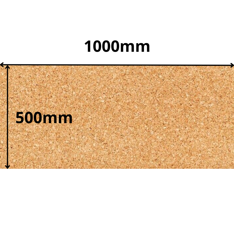 Arkusz korka w rolce 1000×500 mm – grubość 2mm – dekoracje i DIY – 2 szt.