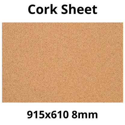 Arkusz Korkowy – 915×610 mm – 8 mm – Dekoracja i DIY – Opakowanie 1 szt.