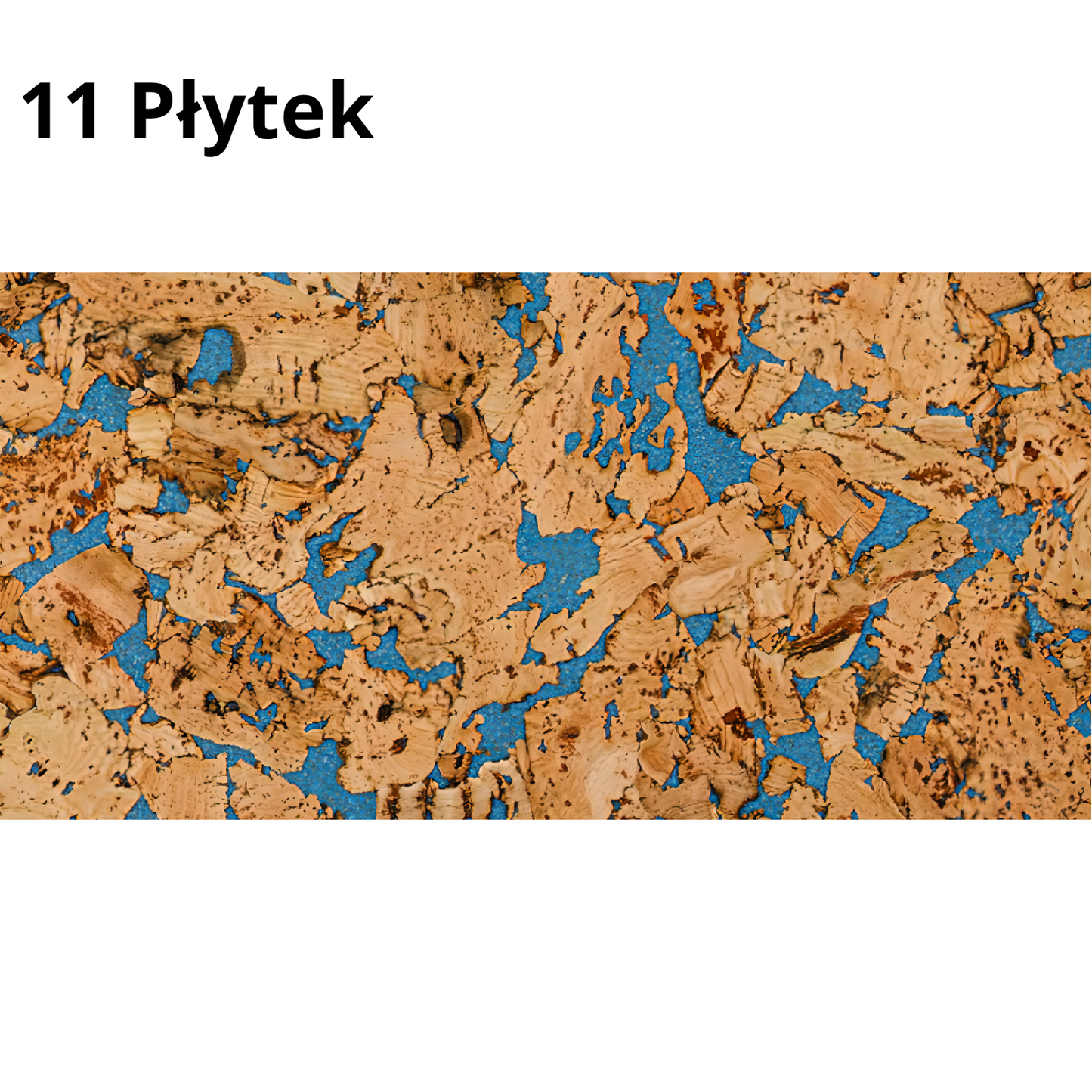 Dekoracyjne Płytki Korkowe Ścienne - Niebieski - 1 Opakowanie - 1,98 m²