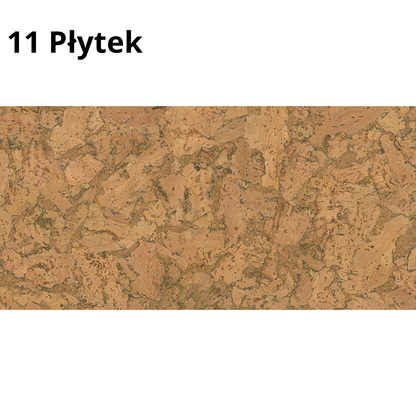 Dekoracyjne Płytki Korkowe Ścienne - Natural - 1 Opakowanie - 1,98 m²
