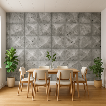 Panele Dekoracyjne Beton 3D na Sufit i Ścianę 2m2 8 Paneli