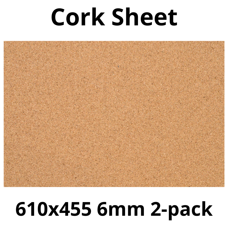 Arkusz Korkowy 610×455 mm – Grubość 6 mm – Dekoracja i DIY – 2 szt.