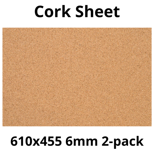 Arkusz Korkowy 610×455 mm – Grubość 6 mm – Dekoracja i DIY – 2 szt.