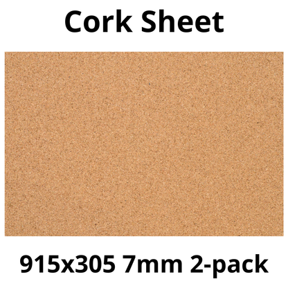 Arkusz Korkowy – 915×305 mm – 7 mm – Dekoracja i DIY – Opakowanie 2 szt.