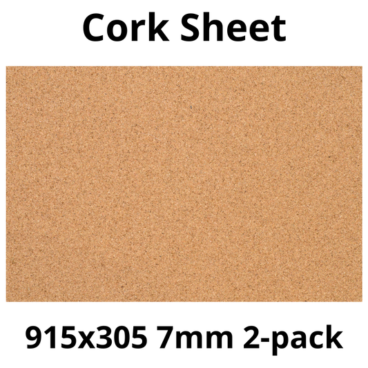 Arkusz Korkowy – 915×305 mm – 7 mm – Dekoracja i DIY – Opakowanie 2 szt.