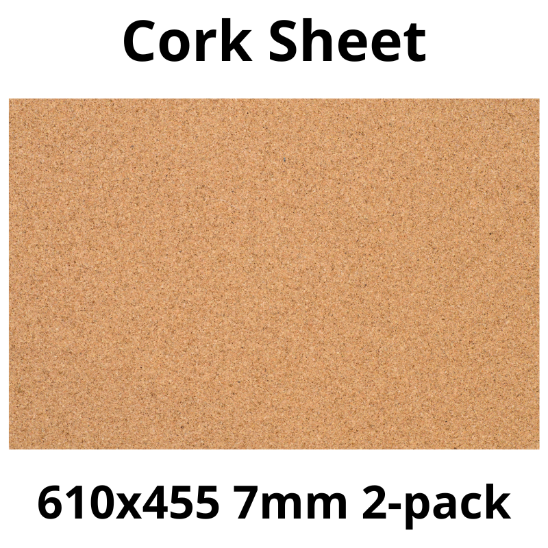Arkusz Korkowy 610×455 mm – Grubość 7 mm – Dekoracja i DIY – 2 szt.