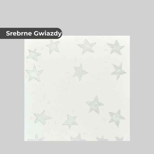 Srebrny Stars: Dekoracyjne Panele Sufitowe i Ścienne 2m2 8 Paneli