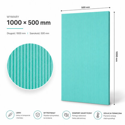 Podkład XPS 10 mm Izolacja Termiczna Pod Panele i Drewno 4 m2